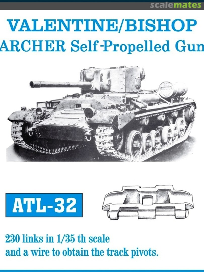 Boxart Valentine/Bishop/Archer Self-Propelled Gun ATL-32 Friulmodel Boxart Valentine/Bishop/Archer Self-Propelled Gun ATL-32 Friulmodel