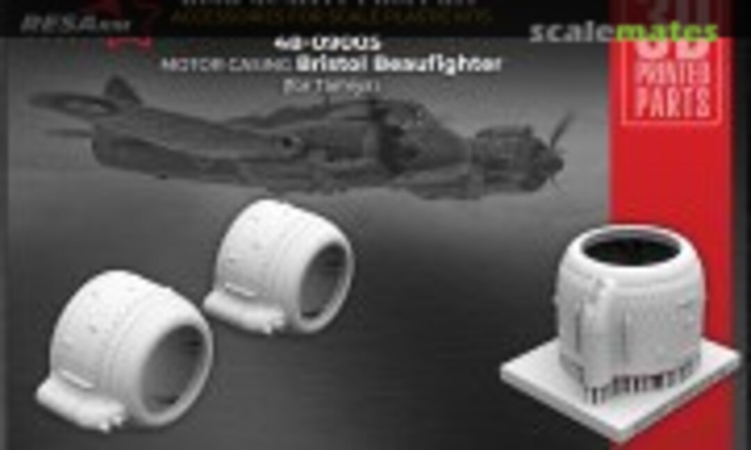 1:48 Beaufighter motor casing (RESArm 48-09005) 48-09005