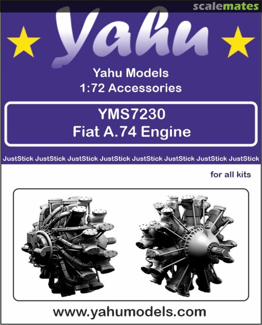 Boxart Fiat A.74 Engine YMS7230 Yahu Models Boxart Fiat A.74 Engine YMS7230 Yahu Models