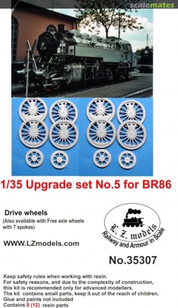 Boxart Upgrade set No.5 for BR86 locomotive 35307 L.Z. Models Boxart Upgrade set No.5 for BR86 locomotive 35307 L.Z. Models