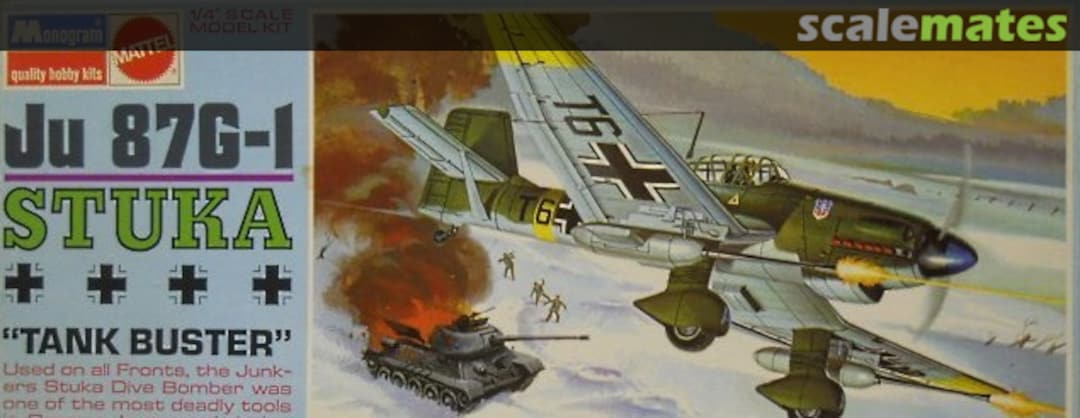 Boxart Ju 87G-1 Stuka "Tank Buster" 6840 Monogram/Mattel