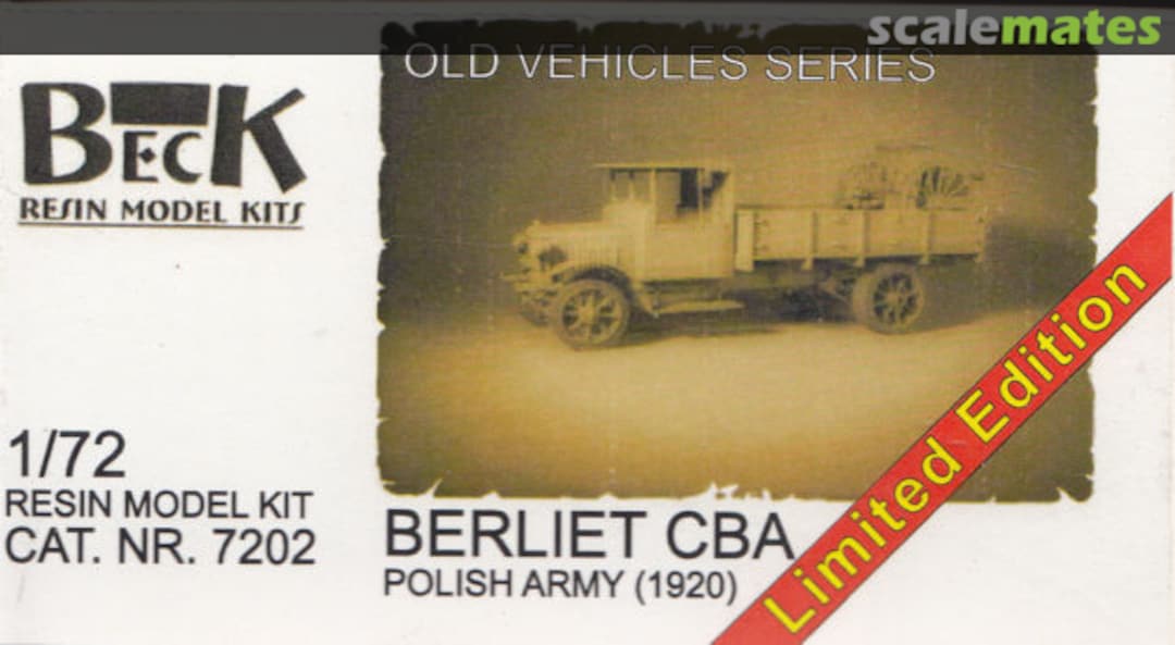 Boxart Berliet CBA 7202 Beck Resin Model Kits Boxart Berliet CBA 7202 Beck Resin Model Kits