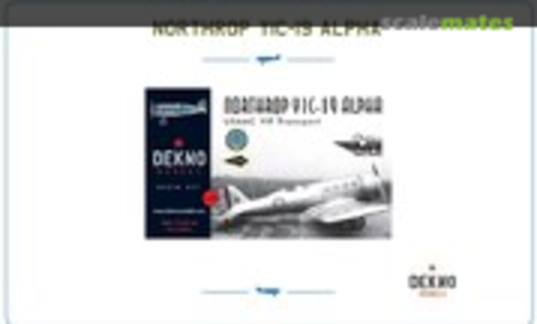 1:72 Northrop Y1C-19 Alpha (Dekno Models GA.720201) GA.720201