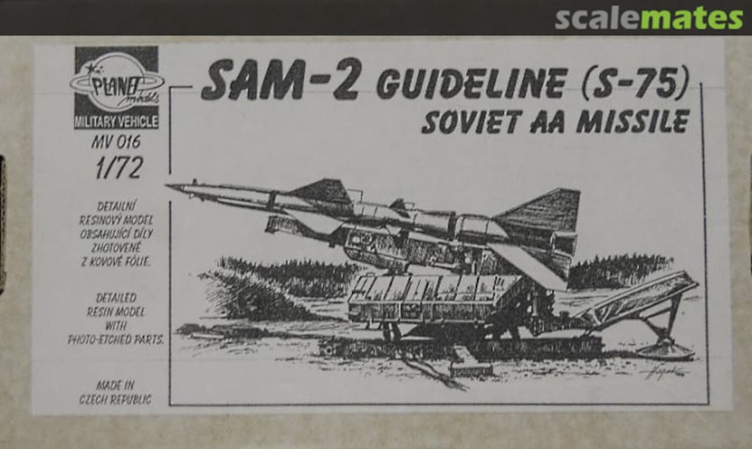 Boxart SAM -2 Guideline (S-75) MV016 Planet Models Boxart SAM -2 Guideline (S-75) MV016 Planet Models