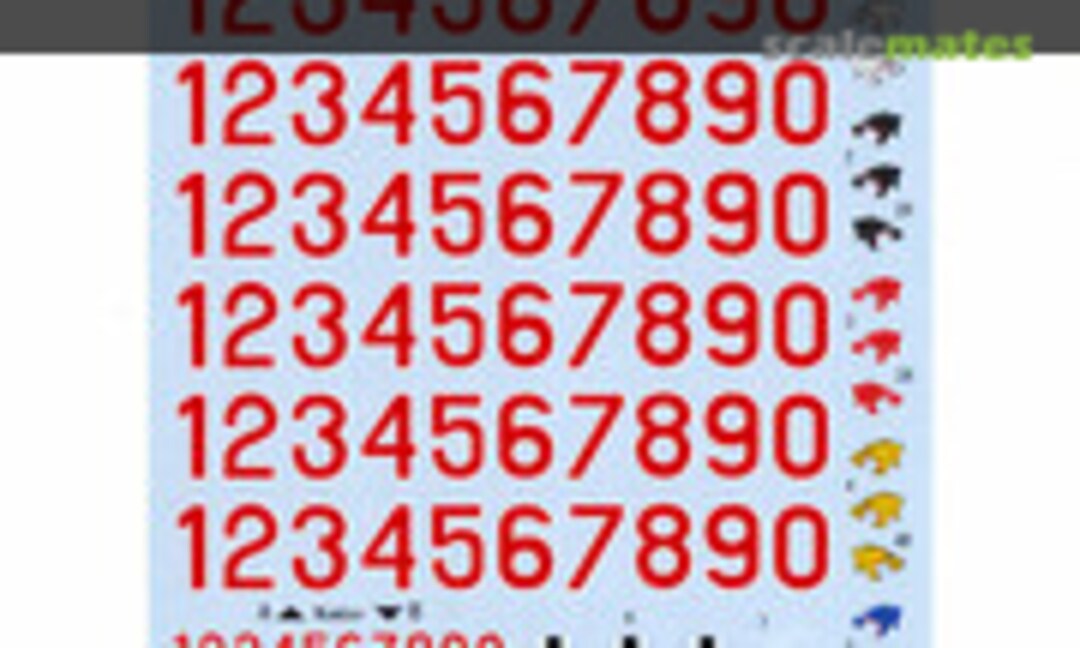 1:35 Panther Ausf.D Decal Set (2) Red (FOX MODELS D035018) D035018