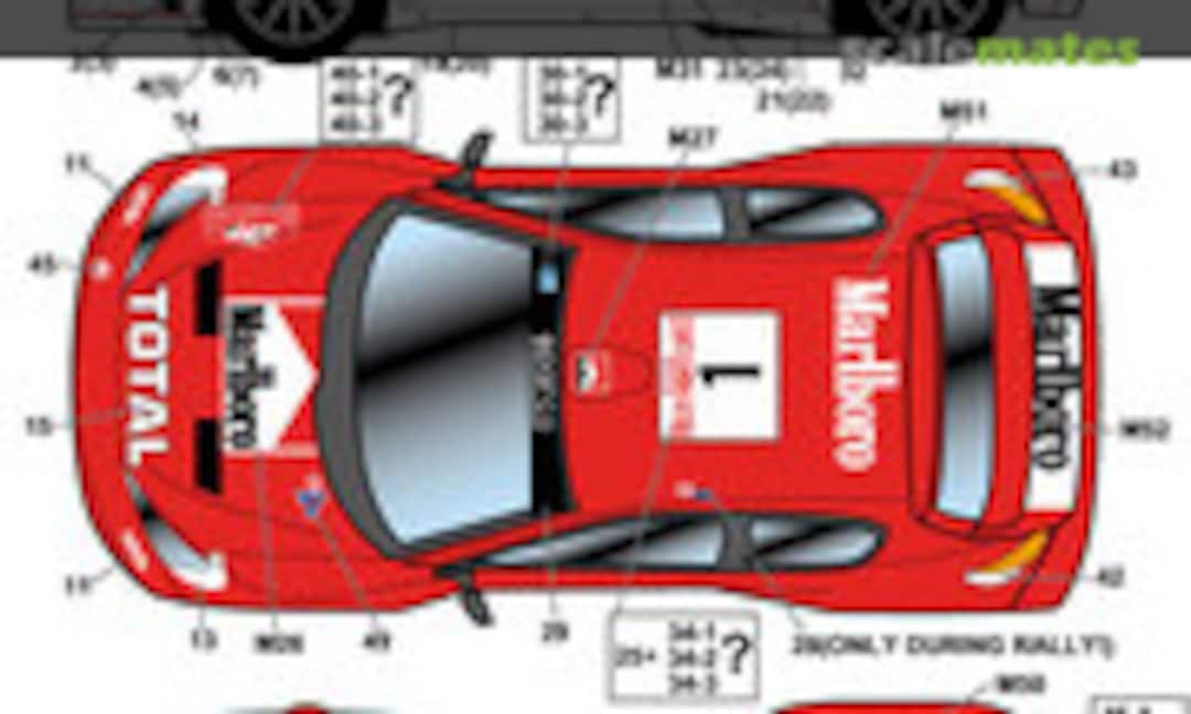 1:24 Peugeot 206 &quot;Mlllllll&quot; MONTE 2003 (Studio27 ST27-DC613C)