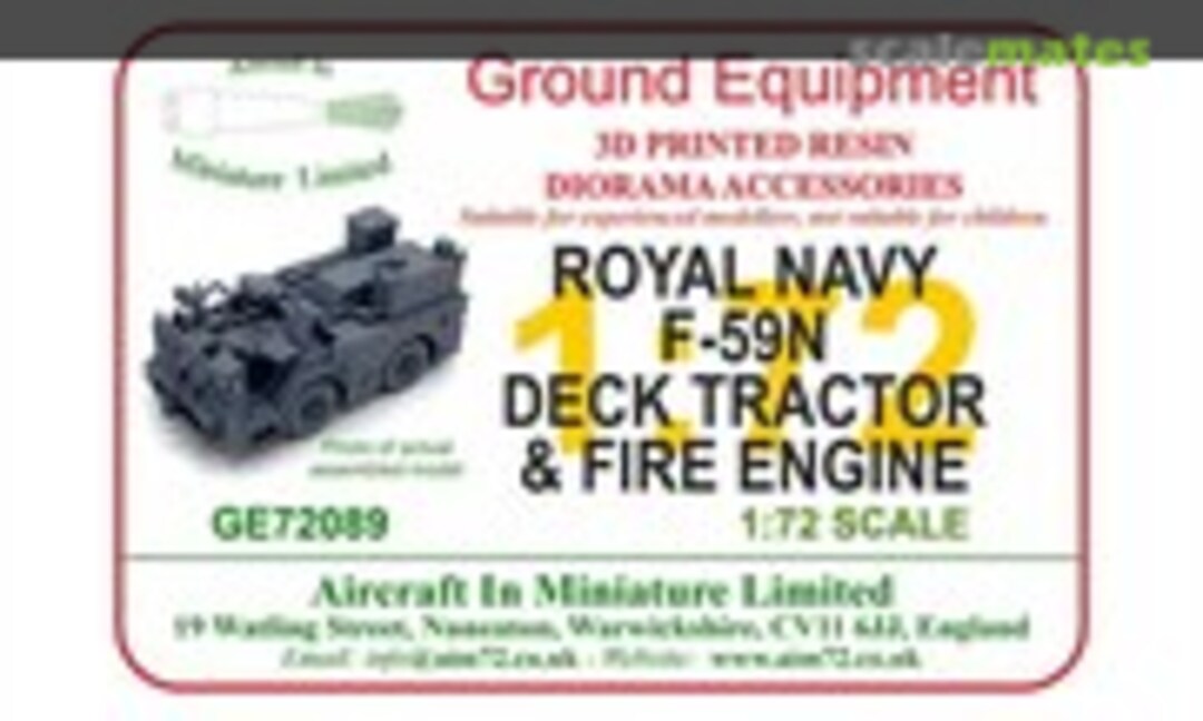 1:72 Royal Navy F59N Tractor & Fire Engine (Aircraft In Miniature Ltd GE72089) GE72089