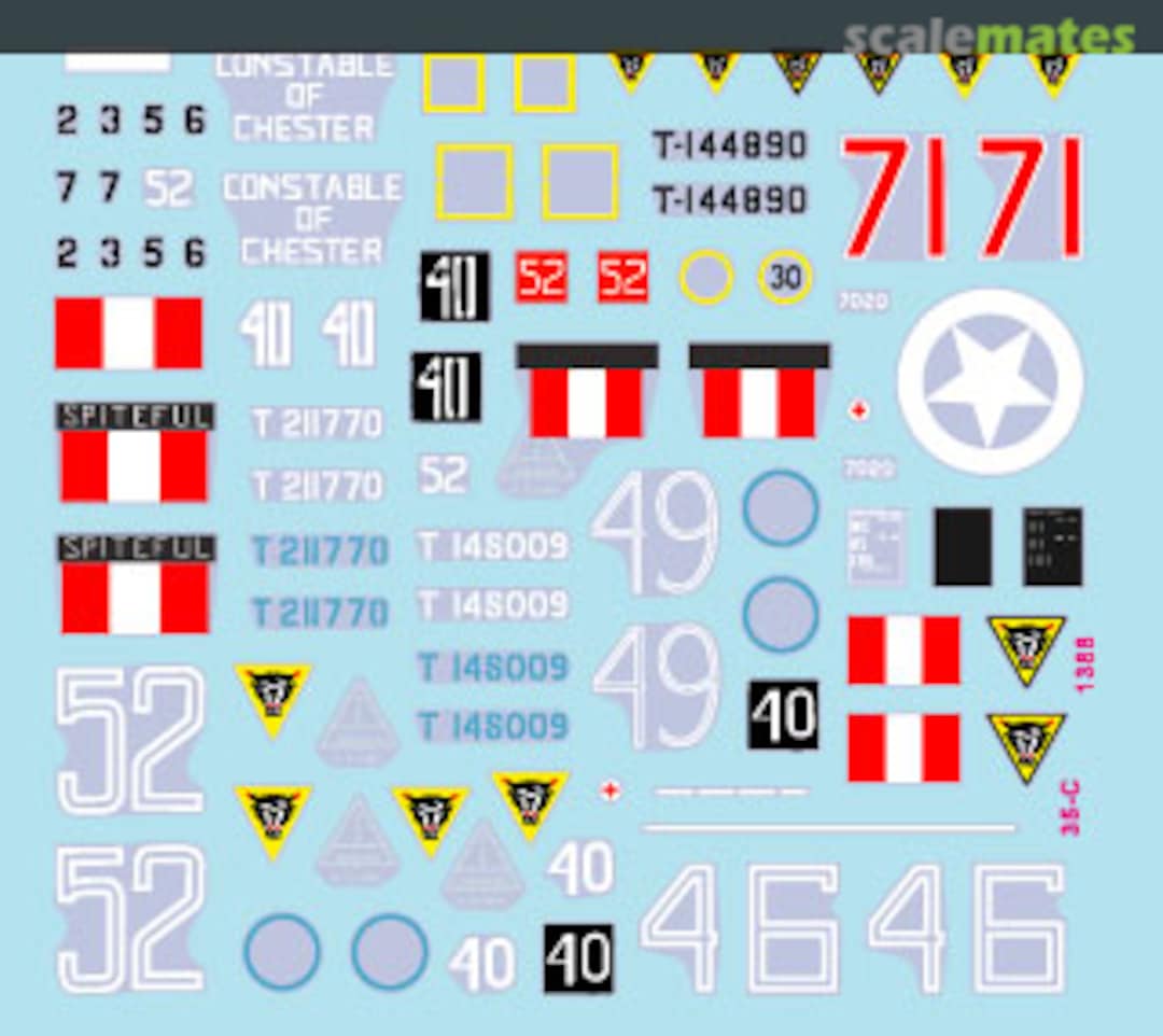 Contents Sherman Mk V tanks 35-C1388 Star Decals Contents Sherman Mk V tanks 35-C1388 Star Decals