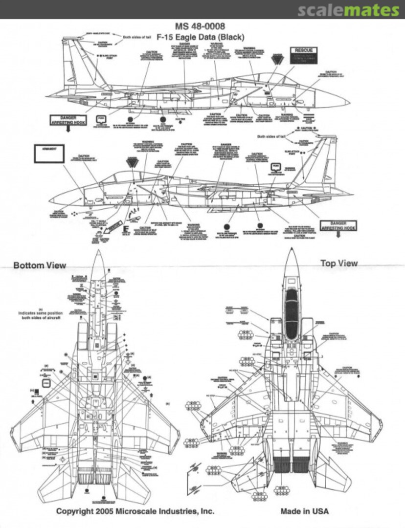 Boxart F-15 Eagle Data (Black) MS 48-0008 Microscale Boxart F-15 Eagle Data (Black) MS 48-0008 Microscale