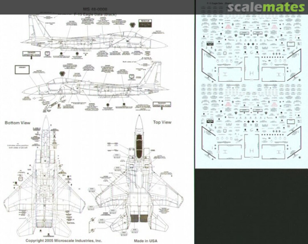 Contents F-15 Eagle Data (Black) MS 48-0008 Microscale Contents F-15 Eagle Data (Black) MS 48-0008 Microscale