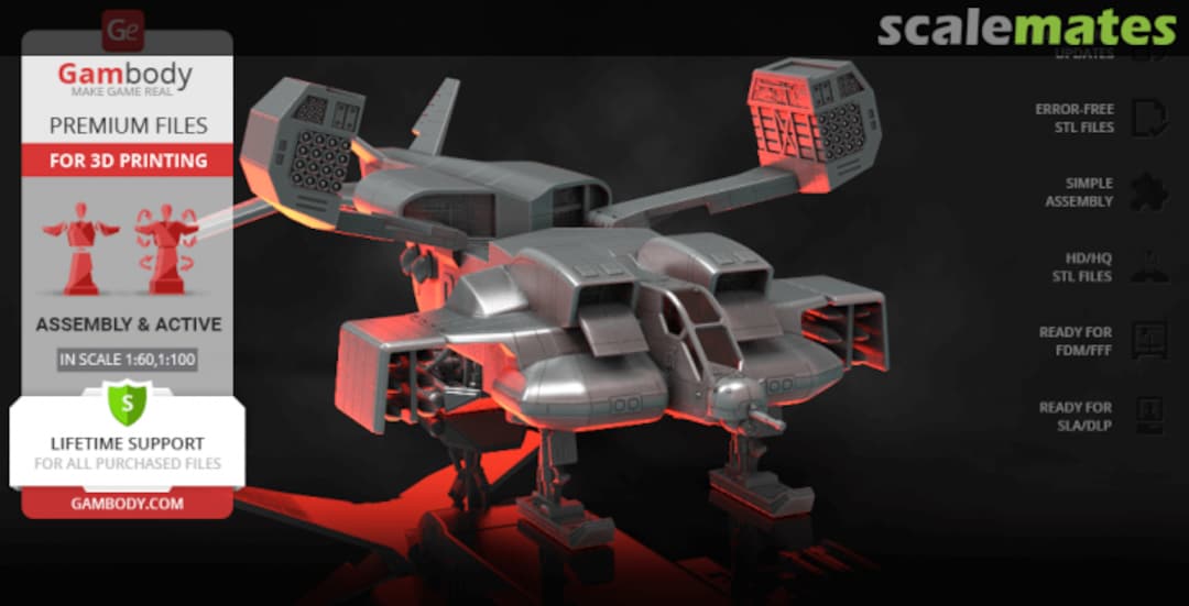 Boxart UD-4L Cheyenne Dropship  Barry Crane