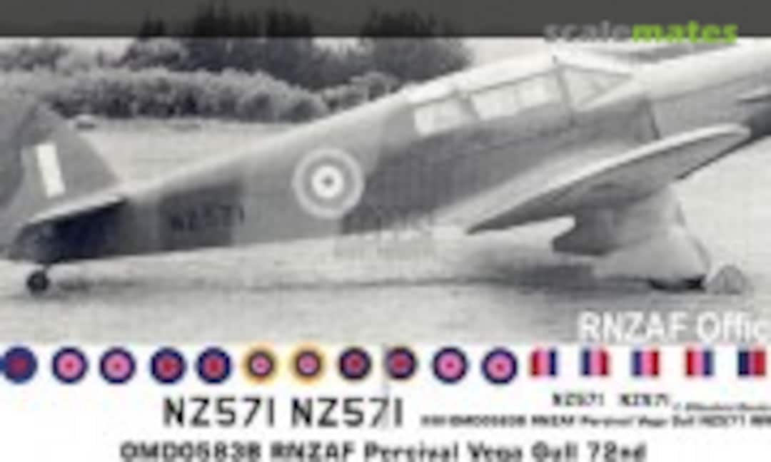 1:72 RNZAF Percival Vega Gull (Oldmodels Decals OMD0583B) OMD0583B