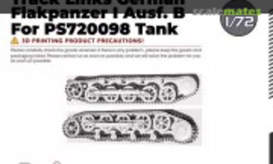 1:72 Track links German Flakpanzer I Ausf.B (SSMODEL LYTG72068) LYTG72068
