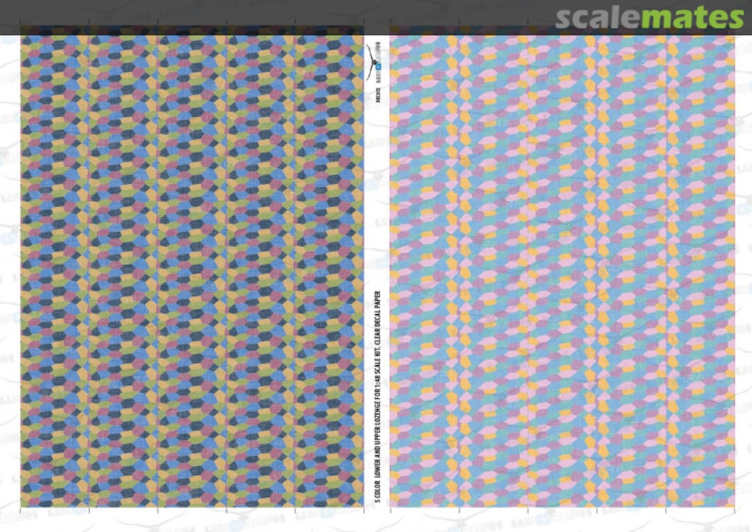 Boxart 5 Color Lower and Upper Lozenge DEC015 Lukgraph