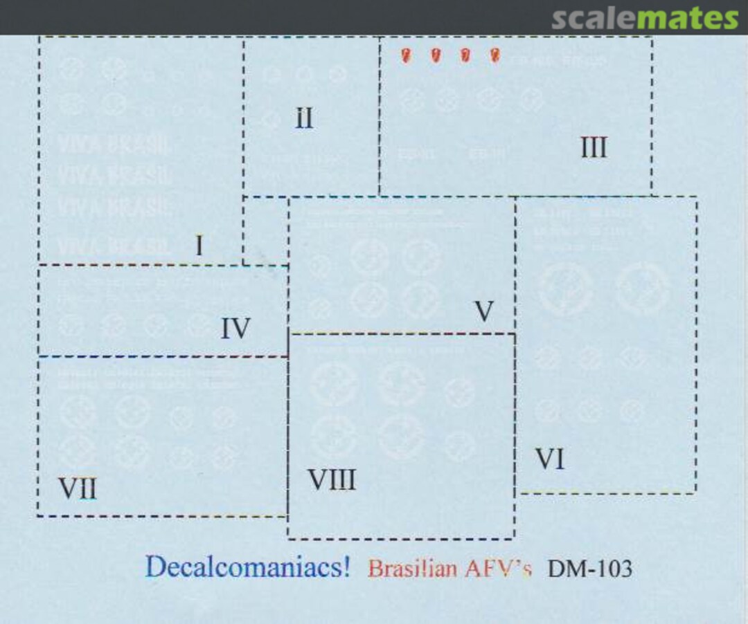 Boxart Brazilian AFVs DM-103 Decalcomaniacs! Boxart Brazilian AFVs DM-103 Decalcomaniacs!