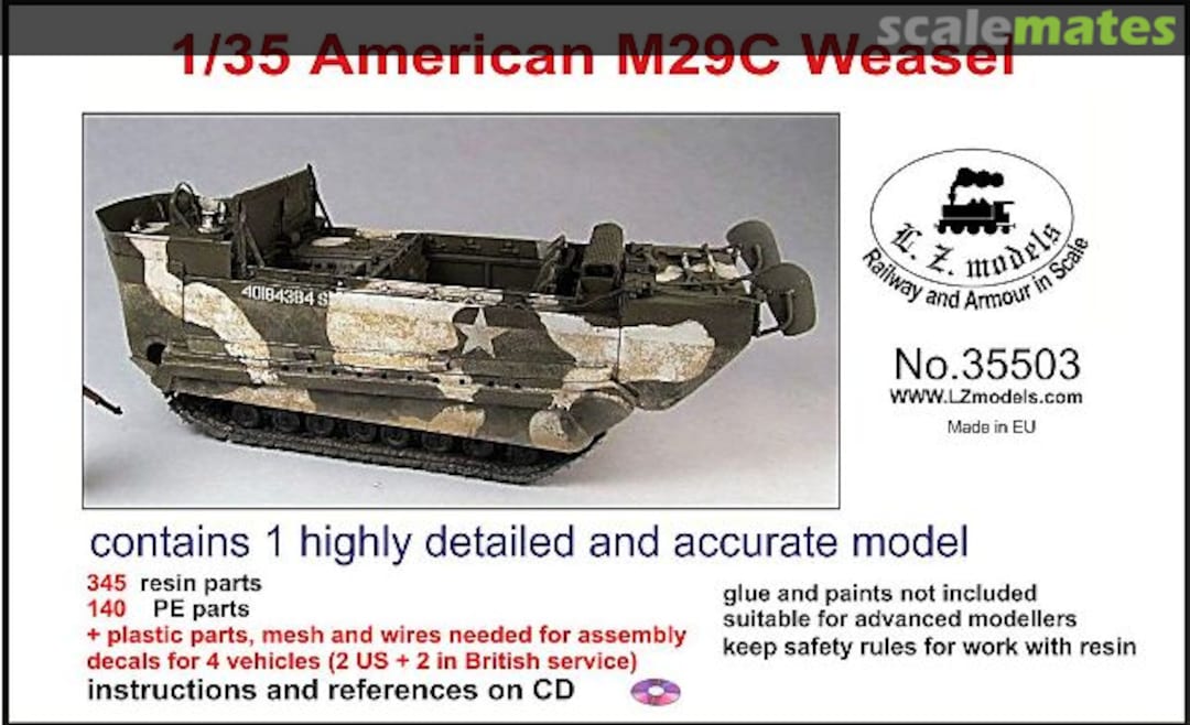 Boxart M29C Weasel 35503 L.Z. Models Boxart M29C Weasel 35503 L.Z. Models