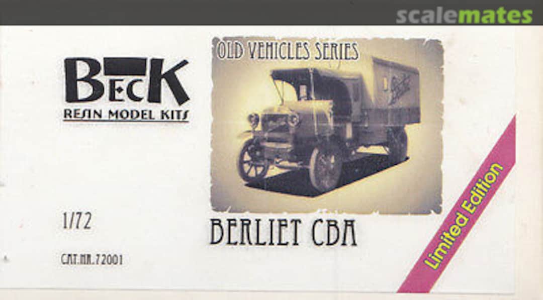 Boxart Berliet CBA 72001 Beck Resin Model Kits Boxart Berliet CBA 72001 Beck Resin Model Kits