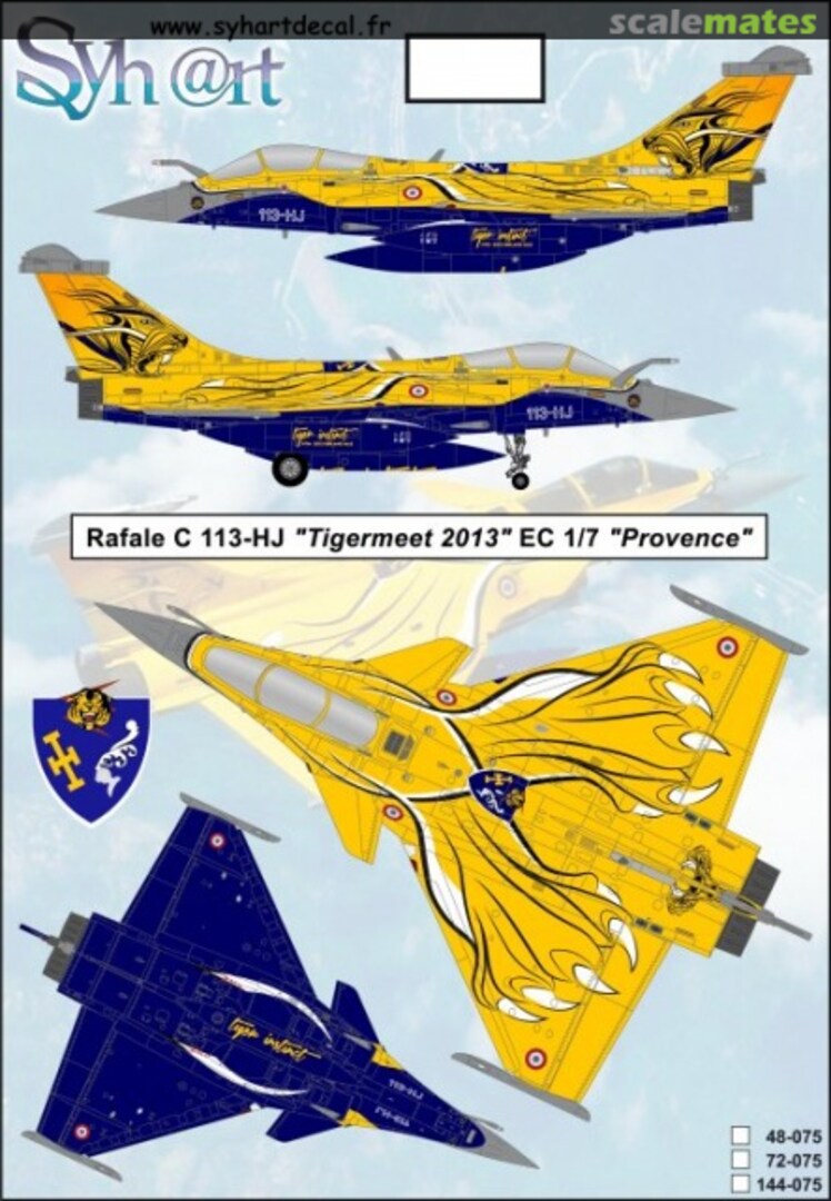 Boxart Rafale C 113-HJ "Tigermeet 2013" 72-075 Syhart Boxart Rafale C 113-HJ "Tigermeet 2013" 72-075 Syhart