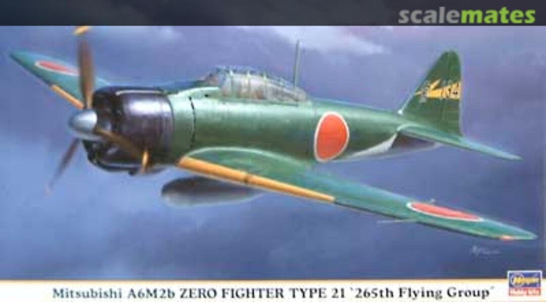 Boxart Mitsubishi A6M2b Zero Fighter Type 21 `265th Flying Group´ 09573 Hasegawa Boxart Mitsubishi A6M2b Zero Fighter Type 21 `265th Flying Group´ 09573 Hasegawa