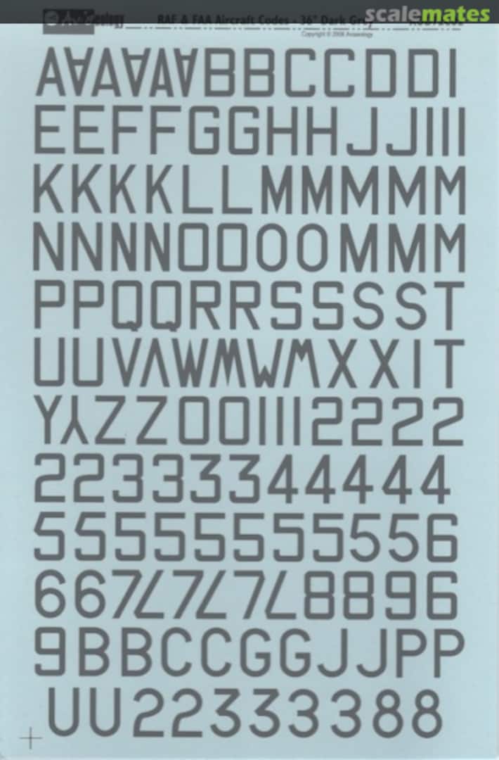 Boxart RAF & FAA Aircraft Codes - 36" AOD72C02 Aviaeology Boxart RAF & FAA Aircraft Codes - 36" AOD72C02 Aviaeology
