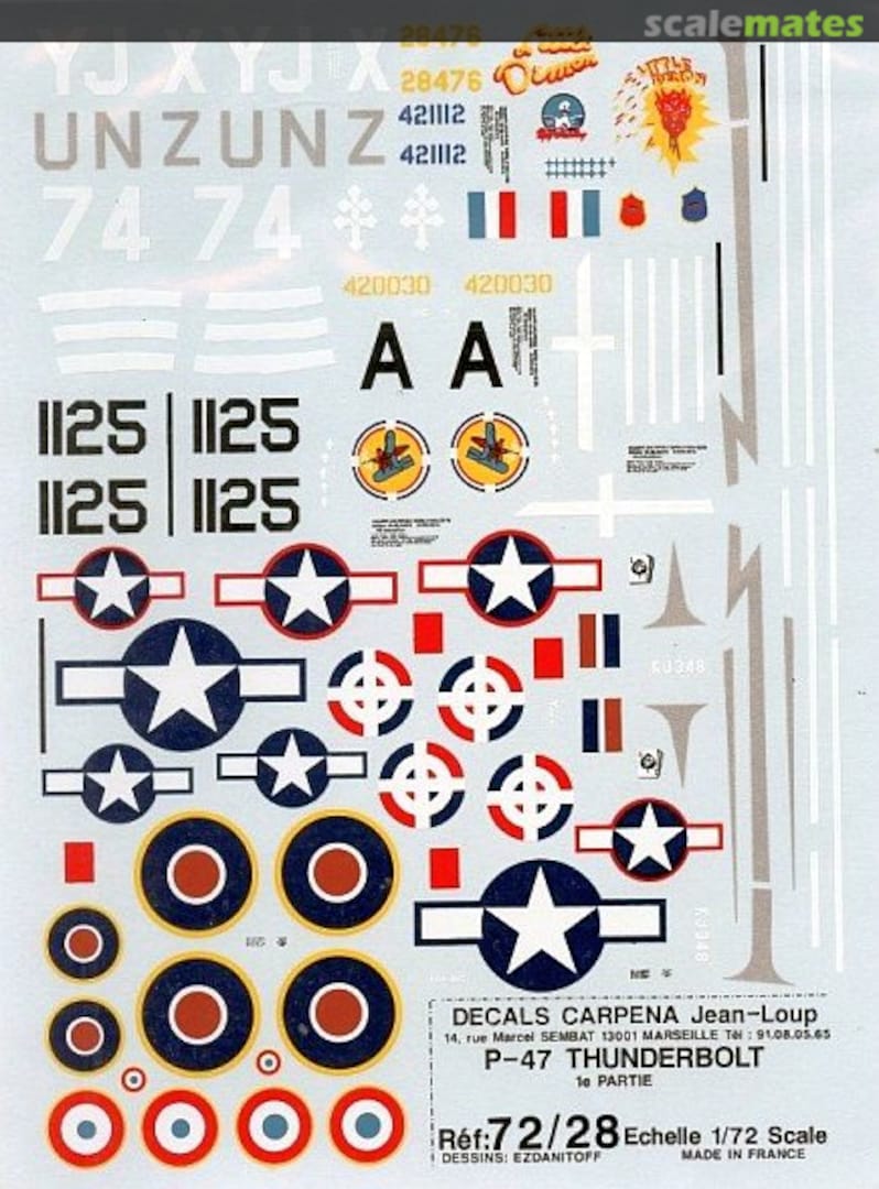 Boxart P-47 Thunderbolt 72.28 Carpena Boxart P-47 Thunderbolt 72.28 Carpena