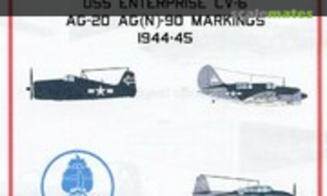 1:700 USS Enterprise CV-6 AG-20 AG(N)-90 Markings 1944-45 (Starfighter Decals 700-103) 700-103