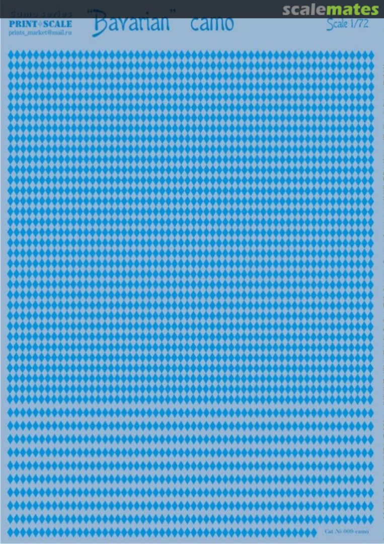 Boxart Bavarian Camouflage 009-CAMO Print Scale Boxart Bavarian Camouflage 009-CAMO Print Scale