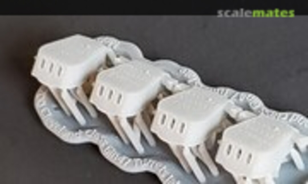 1:700 Cleveland class 6"/47 cal. Turrets, late (Model Monkey 700-CL55 turrets late-4) 700-CL55 turrets late-4