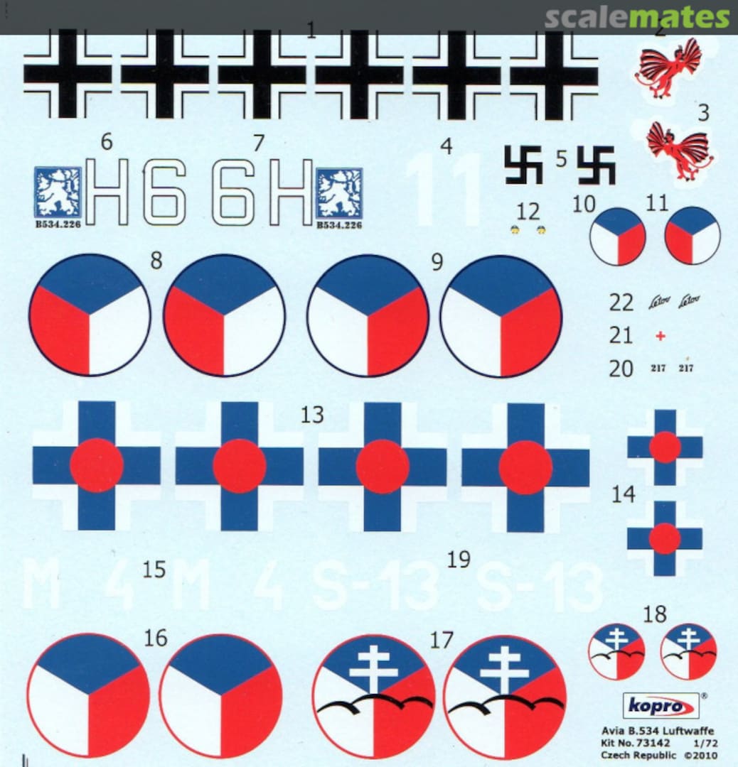 Boxart Avia B.534 Luftwaffe 73142 Kopro Boxart Avia B.534 Luftwaffe 73142 Kopro