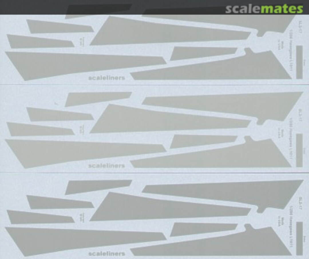 Boxart Lockheed L-1011 TriStar corrogard pkt of 3 SL2-17 Scaleliners Decals