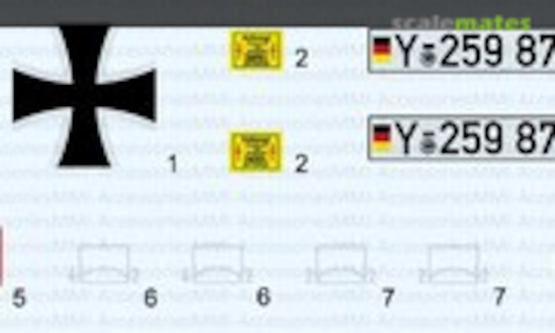 1:72 Gepard 1A1 Decals (Military Modelling Accessories D720001) D720001