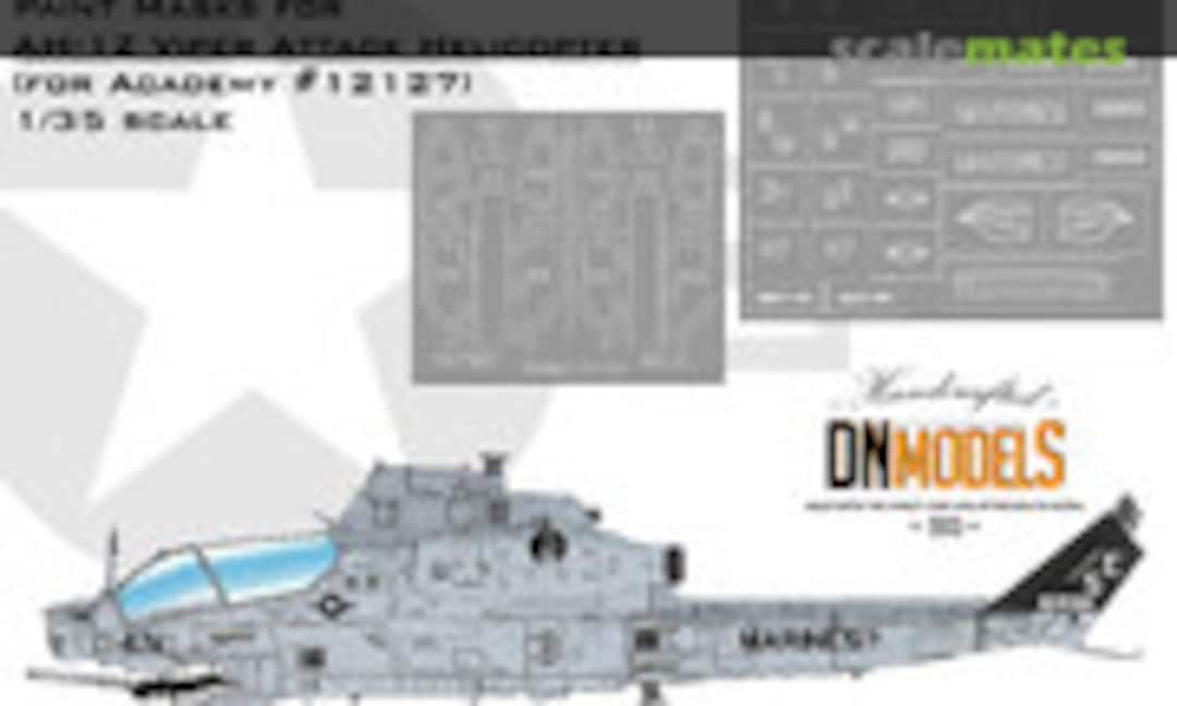 1:35 AH-1Z Viper Attack Helicopter Canopy & Insignia Paint Mask Set (DN Models 35/827-077) 35/827-077