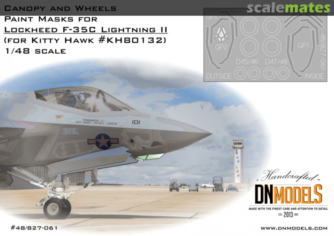 Boxart F-35C Canopy, Wheels & EOTS Paint Mask Set for Kitty Hawk Lightning II 48/827-061 DN Models Boxart F-35C Canopy, Wheels & EOTS Paint Mask Set for Kitty Hawk Lightning II 48/827-061 DN Models