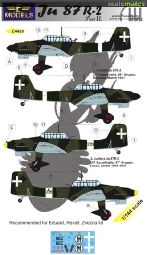 Boxart Junkers Ju.87R-2 'Stuka' part 2 C4420 LF Models Boxart Junkers Ju.87R-2 'Stuka' part 2 C4420 LF Models