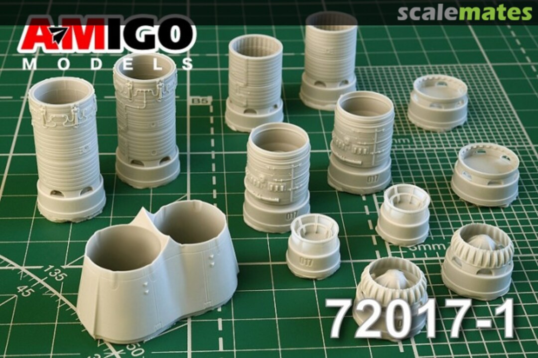 Boxart AL-7F engine exhaust nozzle 72017-1 Amigo Models Boxart AL-7F engine exhaust nozzle 72017-1 Amigo Models