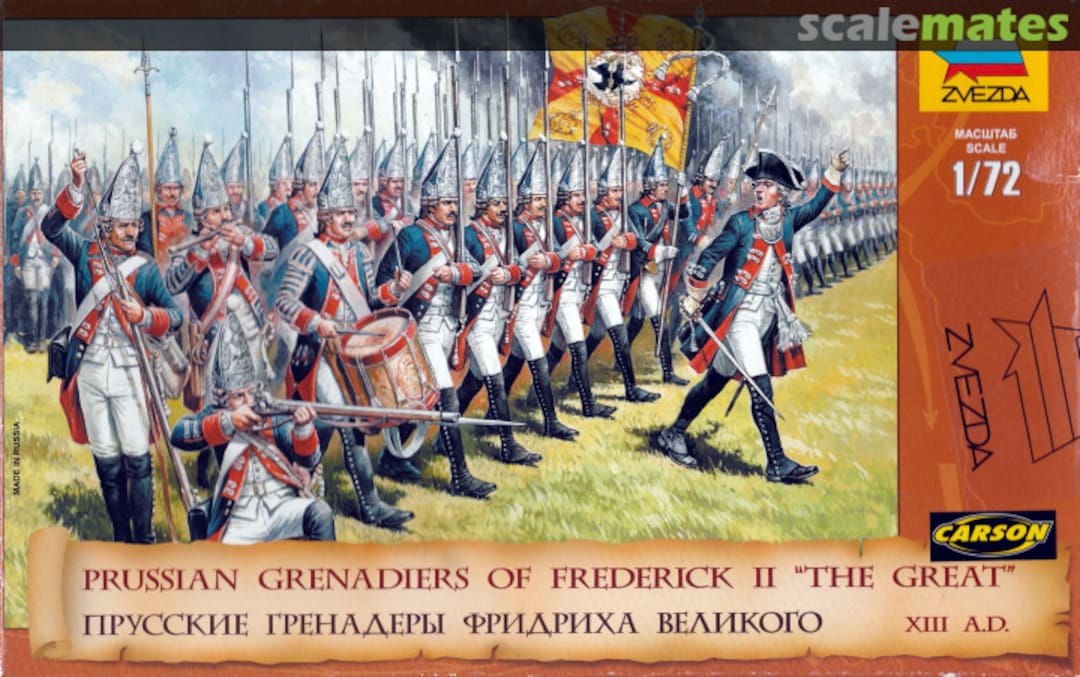 Boxart Prussian Grenadiers of Frederick II The Great 8071 Zvezda