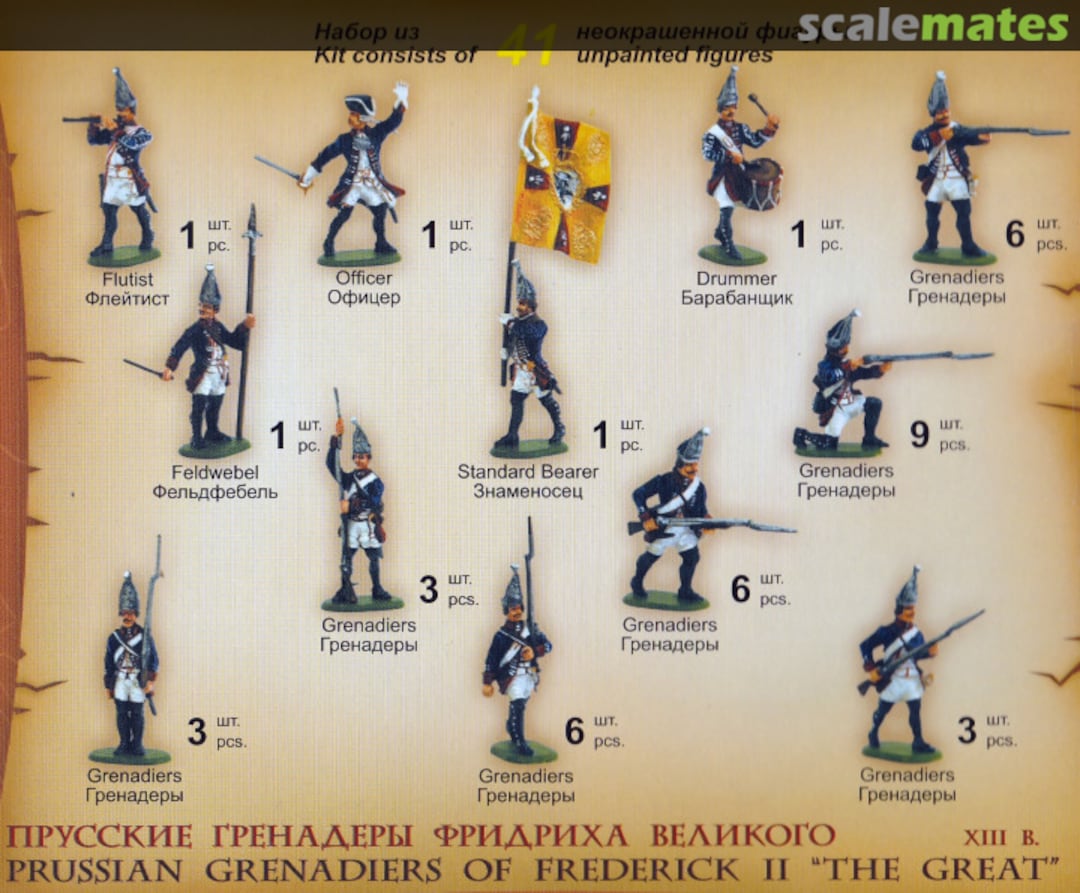 Contents Prussian Grenadiers of Frederick II The Great 8071 Zvezda