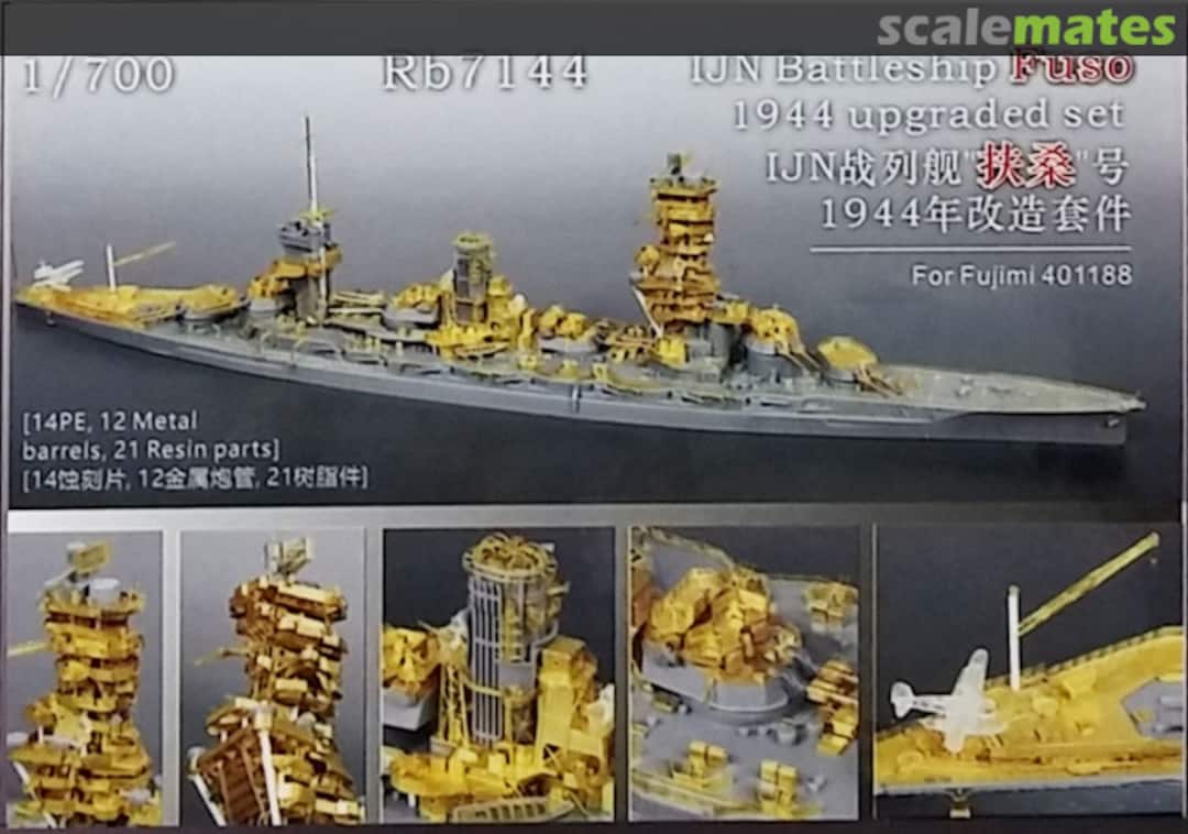 Boxart IJN Battleship Fuso 1944 Upgrade set Rb7144 Rainbow Boxart IJN Battleship Fuso 1944 Upgrade set Rb7144 Rainbow