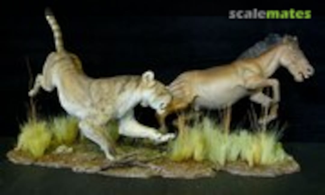 1:20 Machairodus and 3-Toed Horse (Paleocraft )
