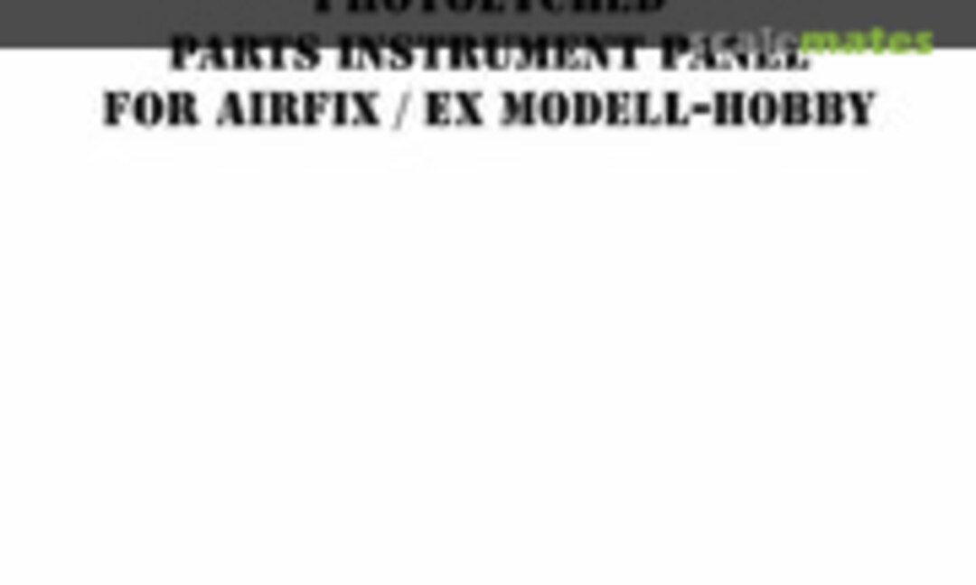 1:72 Supermarine Spitfire Mk.22 - instrument panel (MH Models K72930) K72930