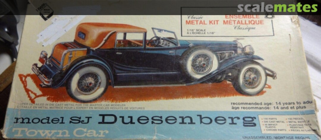 Boxart Model SJ Duesenberg Town Car 4868 Irwin Boxart Model SJ Duesenberg Town Car 4868 Irwin