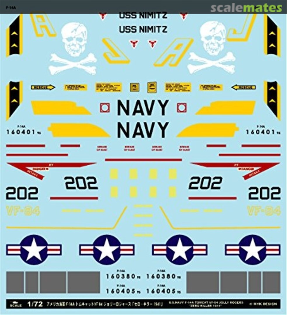 Boxart F-14A VF-84 Jolly Rogers "Zero Killer 1941" 06971 MYK Design Boxart F-14A VF-84 Jolly Rogers "Zero Killer 1941" 06971 MYK Design