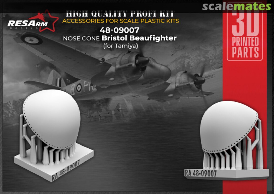 Boxart Beaufighter nose cone 48-09007 RESArm Boxart Beaufighter nose cone 48-09007 RESArm