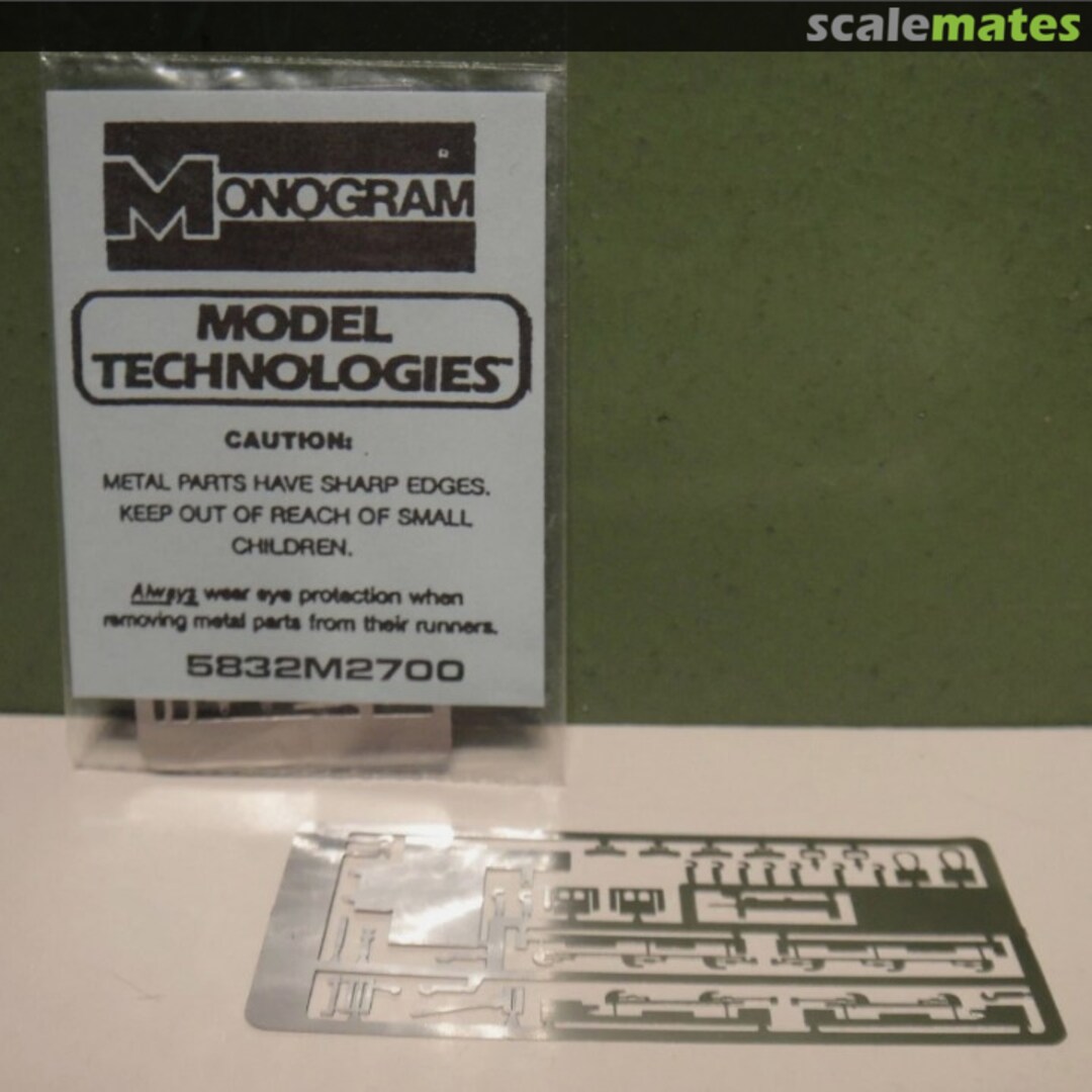 Boxart Photo Etch Set for Monogram Hi-Tech Series F-14 Tomcat 5832M2700 Model Technologies Boxart Photo Etch Set for Monogram Hi-Tech Series F-14 Tomcat 5832M2700 Model Technologies