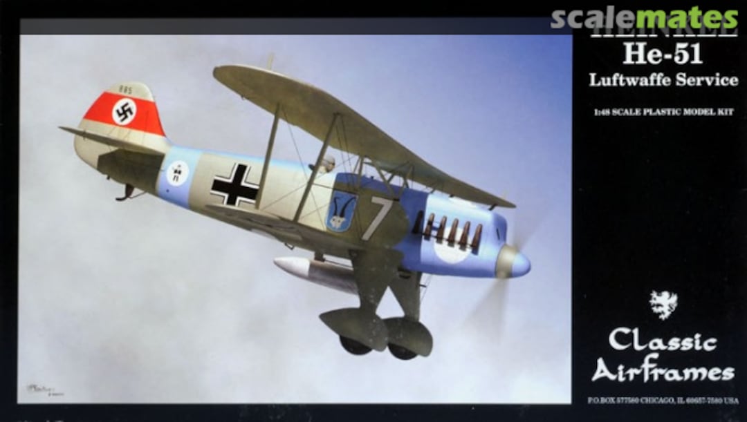 Boxart Heinkel He-51 Luftwaffe Service 4143 Classic Airframes Boxart Heinkel He-51 Luftwaffe Service 4143 Classic Airframes