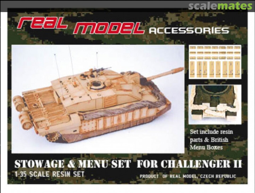Boxart Stowage & Menu Set For Challenger II N/A Real Model