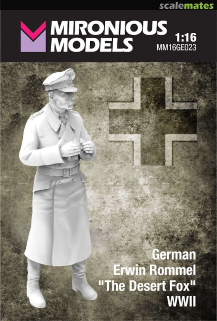 Boxart German Erwin Rommel 'The Desert Fox' WWII MM16GE023 Mironious Models Boxart German Erwin Rommel 'The Desert Fox' WWII MM16GE023 Mironious Models