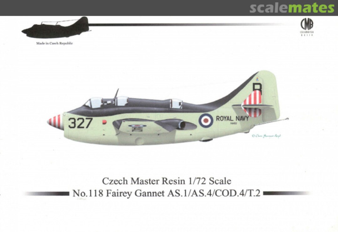 Boxart Fairey Gannet AS.1 / AS.4 / COD.4 / T.2 CMR72-118 CMR Boxart Fairey Gannet AS.1 / AS.4 / COD.4 / T.2 CMR72-118 CMR
