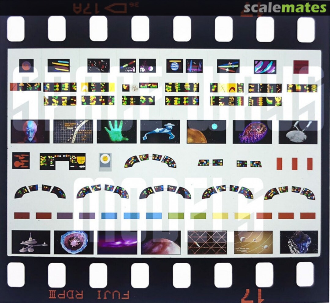 Boxart Transparencies for 1/350 TOS Enterprise Bridge  Spaceways Parts