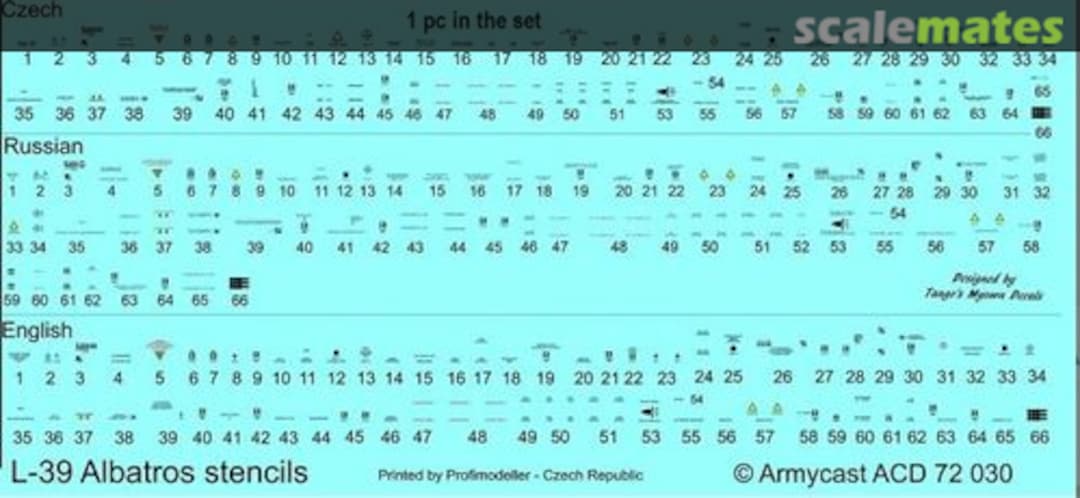Boxart L-39C/ZO/ZA Stencils ACD72031 Armycast M&M Boxart L-39C/ZO/ZA Stencils ACD72031 Armycast M&M